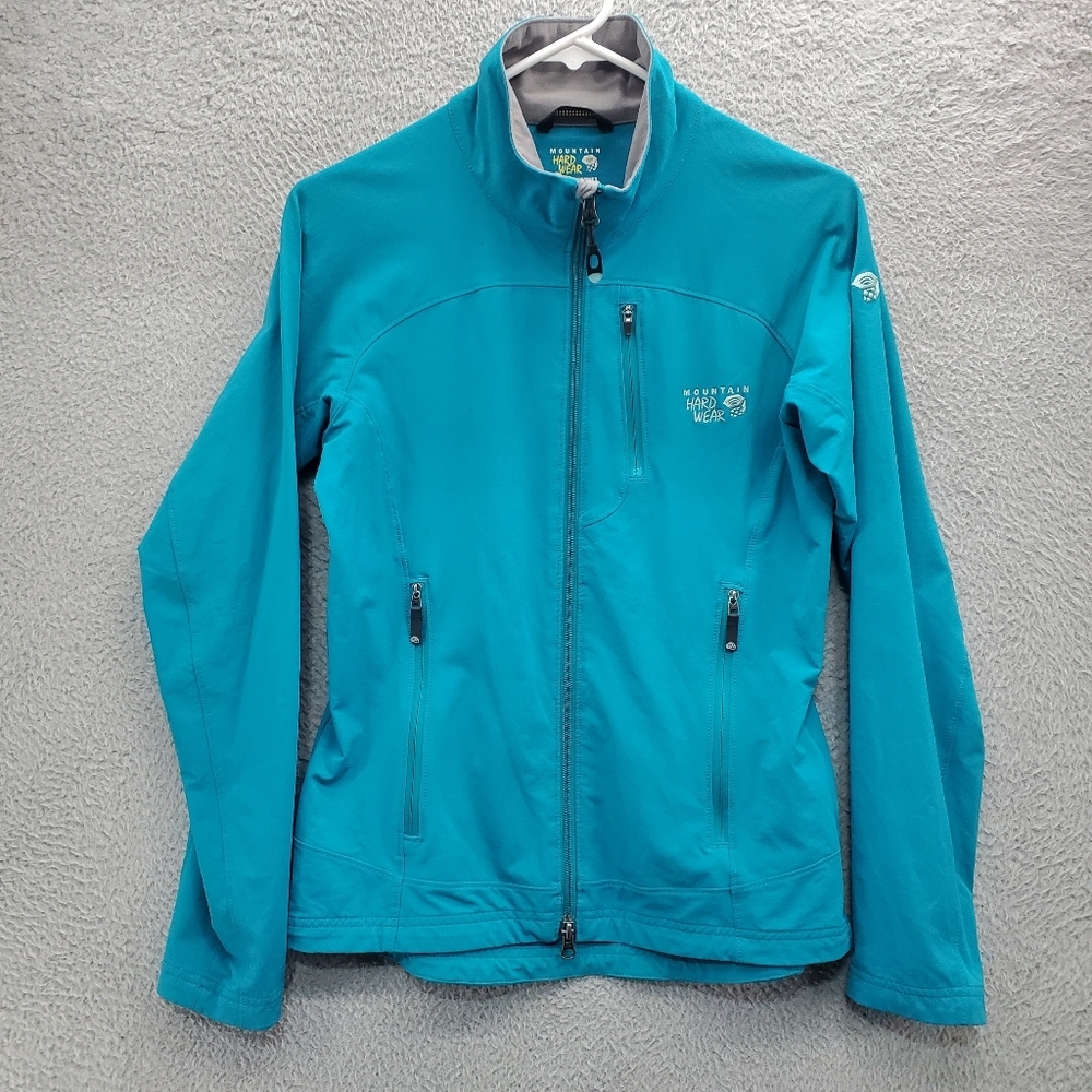 Mountain Hardwear Zip Up Jacket Womens Size Small Lightweight Blue